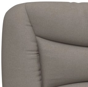 tópszínű szövet ágykeret matrac nélkül Hvar 180 x 200 cm