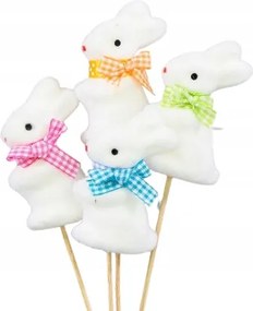 Nyuszi Flokkolt Csúcs Fehér 24CM 6DB Húsvéti Nyuszi Pikk-pakk