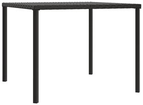2 részes szürke polyrattan kerti étkezőgarnitúra párnákkal
