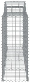 17 db íves horganyzott vas gabion kosár 300x50x120/140 cm