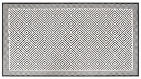 szürke és fehér megfordítható kültéri szőnyeg 80 x 150 cm