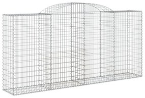 17 db íves horganyzott vas gabion kosár 300x50x140/160 cm