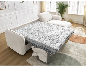 Fehér kinyitható sarokkanapé (variálható) Achille – Bobochic Paris