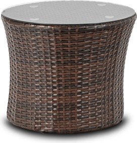 Kerti bútor szett barna/bézs színben – FRIO