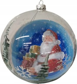 Üveg gömb dekoráció karácsonyi dekoráció Mikulás
