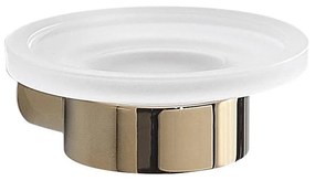 Gedy - PIRENEI falra szerelhető szappantartó tejüveg/arany