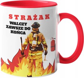 Eredeti Tűzoltó Bögre Tűzoltó Ajándék Mindig harcol ...- 330ml.