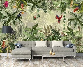 Madarak a dzsungelben poszter, fotótapéta, Vlies (250 x 175 cm)