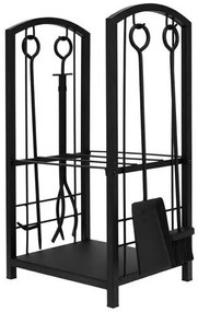 Wood stand with accessories PK011