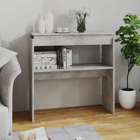 betonszürke szerelt fa tálalóasztal 80 x 30 x 80 cm