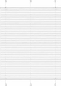 vidaXL pliszírozott redőny Fehér 110x150cm szövetszélesség 109,4cm