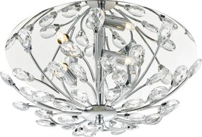 DAR LIGHTING ZAF5350 ZAFIR Kristály Mennyezeti Lámpa Csiszolt Króm G9 IP20