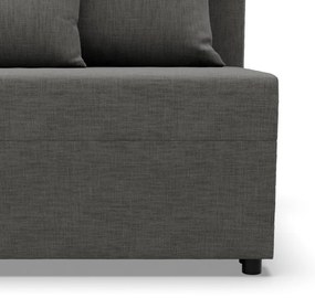 Nobu sarokkanapé, fonott, univerzális oldal, fekete