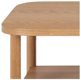 Natúr színű dohányzóasztal tölgyfa dekorral 50x150 cm Banbury – Actona