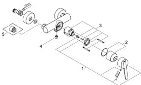 GROHE 32270000 - FEEL zuhanycsaptelep DN 15, fényes króm