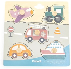 Fa puzzle járművek Viga