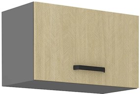 Felső konyheszekrény Scarmi 60 GU-36 1F (Antracit + Herringbone scandi). Akció -7%. 1049770