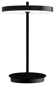 Fekete fém LED asztali lámpa fém búrával (magasság 31 cm) Asteria Move – UMAGE