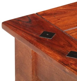 vidaXL tömör akácfa dohányzóasztal 110 x 50 x 35 cm