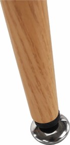 Bárasztal, fekete/tölgy, átmérő 60 cm, IMAM