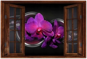 Poszter 60x40 Lila orchidea