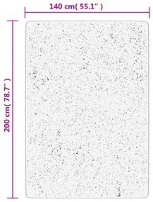 ISTAN antracitszürke hosszú szálú fényes szőnyeg 140 x 200 cm