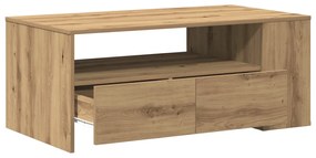 Dohányzóasztal - Kézműves tölgy - 102x55x43.5 cm - Mérnök fatömbből készült