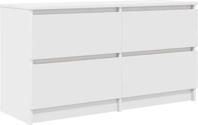 vidaXL fehér szerelt fa TV-szekrény 100x35x54 cm
