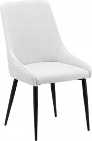 Kárpitozott szék nappaliba Sabor bézs halszálka mintás 52x52x93,5 Homla