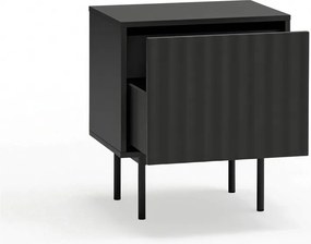 Fekete matt éjjeliszekrény Sierra – Teulat
