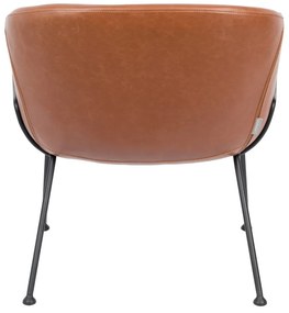Feston barna műbőr fotel - Zuiver