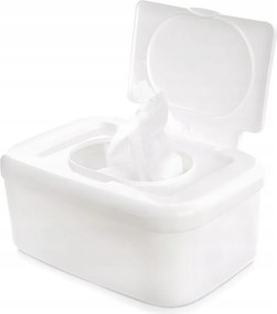 Fehér Tartály Doboz Zsebkendőtartó Nedves Törlőkendők Számára Higiénikus