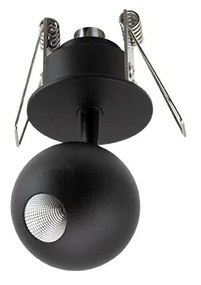 Fali lámpa, fekete, 3000K melegfehér, beépített LED, 459 lm, Redo Obo 01-1831