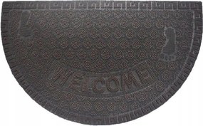 Lábtörlő Bejárati gumi félkör alakú Mix Mat 01 Welcome 45x75 cm