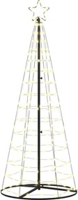 vidaXL LED Karácsonyi Fenyő 390 LED-del Meleg fehér 250 cm Vas