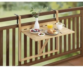 WENKO 69806800 - WAIKIKI asztal 64x65 cm fehér/barna