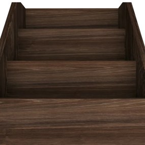 füstös tölgy színű szerelt fa gyerek újságtartó 71x30x78,5 cm