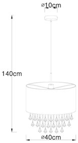 Globo 15187H3 - Csillár AMY 1xE27/60W