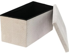 Visby zsámoly tárolóval, 76 x 38 x 38 cm, bársony felület