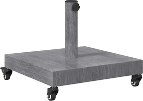vidaXL Napernyőtalp Sötétszürke fa hatás 45 x 45 x 31,5 cm