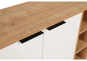 Konzolasztal Clara Console - Oak, Fehér