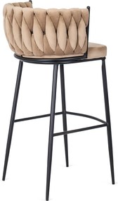 Bárszék bézs bársony, FLORES