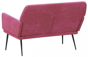 vidaXL bordó bársonypad 108x79x79 cm