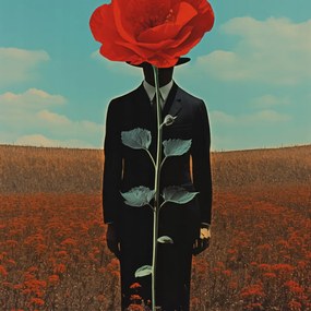 Poszter 70x70cm Megfigyelő a pipacs mögül