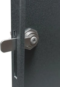 Fém tároló 3 kukához antracit 197×116×80 cm