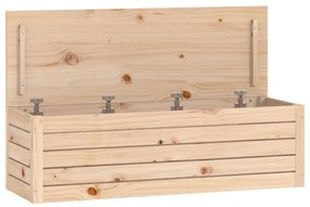 tömör fenyőfa tárolóláda 109 x 36,5 x 33 cm