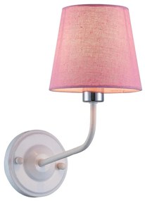 Candellux Fali lámpa YORK 1xE14/60W/230V rózsaszín/fehér CA0747