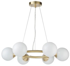 Endon 106390 - OTIS kábeles csillár 6xG9/3W/230V aranyszínű