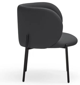 Fekete műbőr fotel Mogi - Teulat