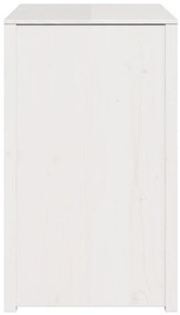 Kültéri Konyhai Szekrény Fehér 106x55x92 cm Tömör Fenyőfa